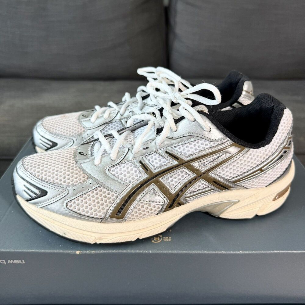 ASICS Gel 1130 White Clay Canyon Silver Retro Running Sneakers Men's Size 9